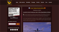 Desktop Screenshot of flightsimulatorarg.com.ar